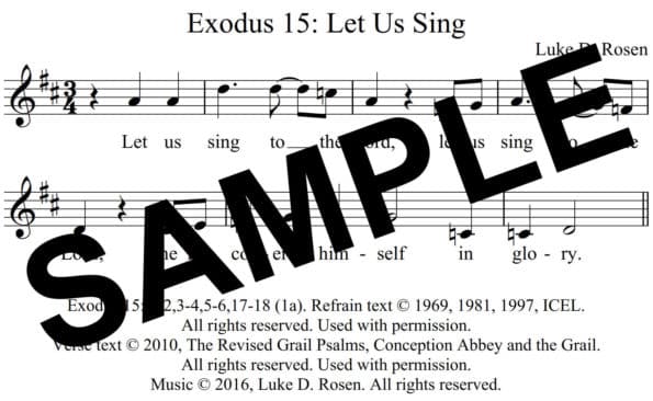 Exodus 15 Let Us Sing Rosen Sample Assembly 2