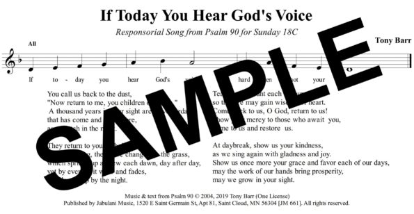 18C Ps 90 If Today You Hear Gods Voice Sample pew scaled