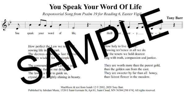 EV 6 Ps 19 You Speak Your Word Of Life Sample Assembly 1 png