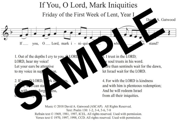 If You O Lord Mark Iniquities Psalm 130 Friday 1 Lent Year I Sample Congregation scaled