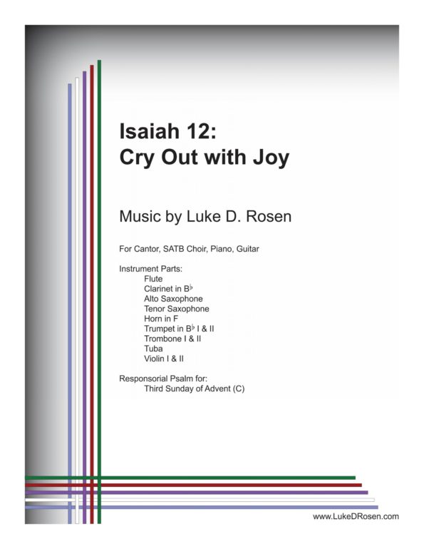 Isaiah 12 Cry Out with Joy ROSEN scaled