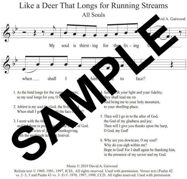 Like a Deer That Longs for Running Streams Psalm 42 Sample Congregation All Souls scaled