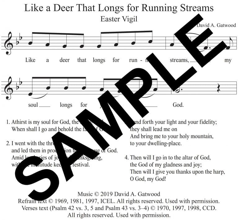 Like a Deer That Longs for Running Streams (Psalm 42) - Sample Congregation (Easter Vigil)