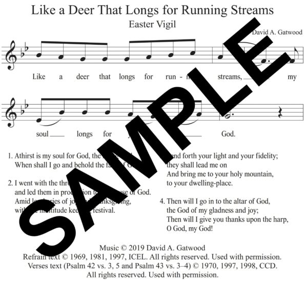Like a Deer That Longs for Running Streams Psalm 42 Sample Congregation Easter Vigil scaled