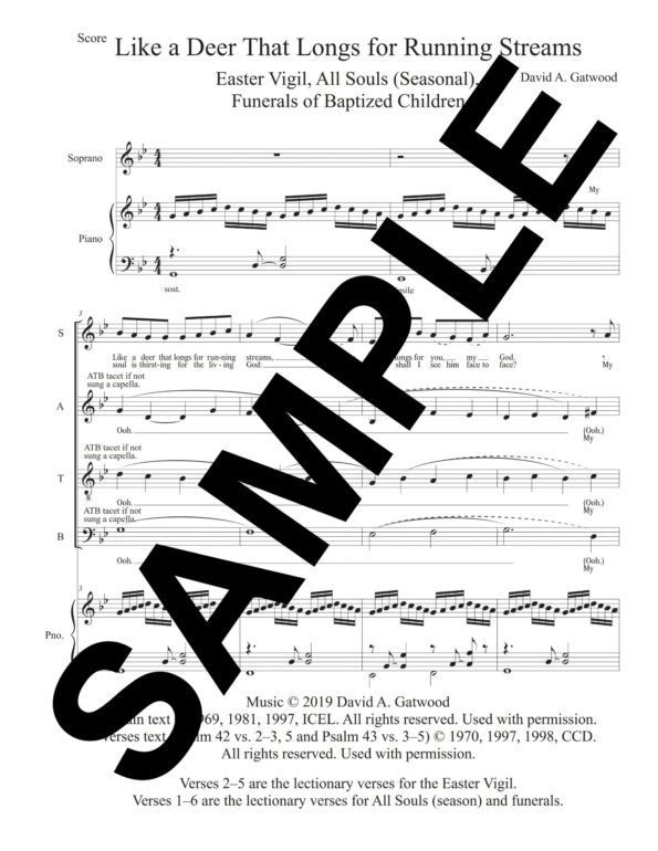 Like a Deer That Longs for Running Streams Psalm 42 Sample Score scaled