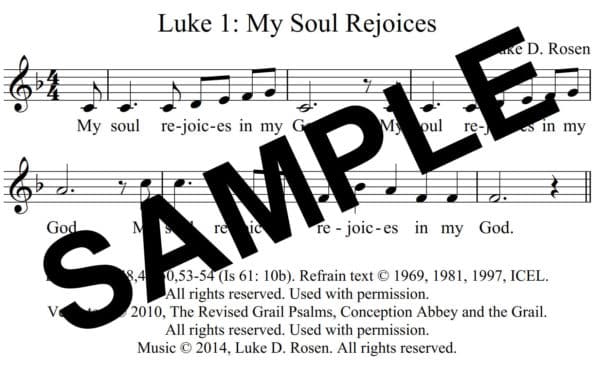 Luke 1 My Soul Rejoices Rosen Sample Assembly