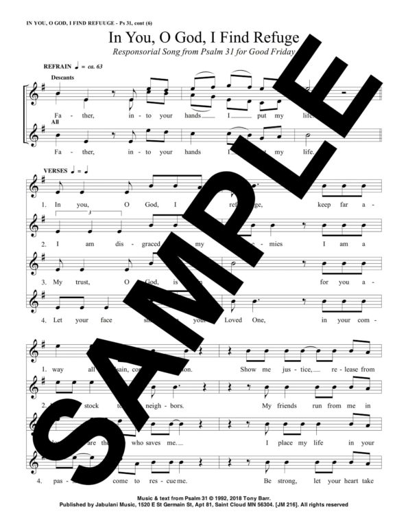 Ps 31 In You O God I Find Refuge Sample Musicians Parts 2 scaled