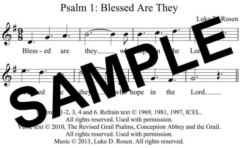 Psalm 1-Blessed Are They (Rosen)- Sample Assembly