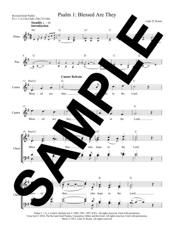 Psalm 1 Blessed Are They Rosen Sample Musicians Parts 1 scaled