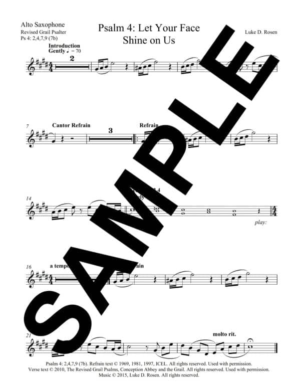 Psalm 4 Let Your Face Shine on Us Rosen Sample Musicians Parts 4 scaled