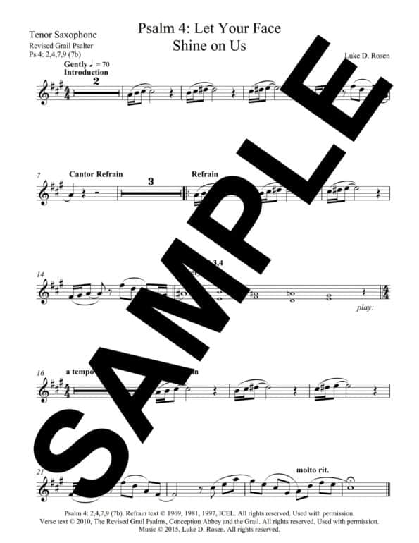 Psalm 4 Let Your Face Shine on Us Rosen Sample Musicians Parts 5 scaled