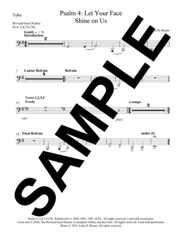 Psalm 4 Let Your Face Shine on Us Rosen Sample Musicians Parts 9 scaled