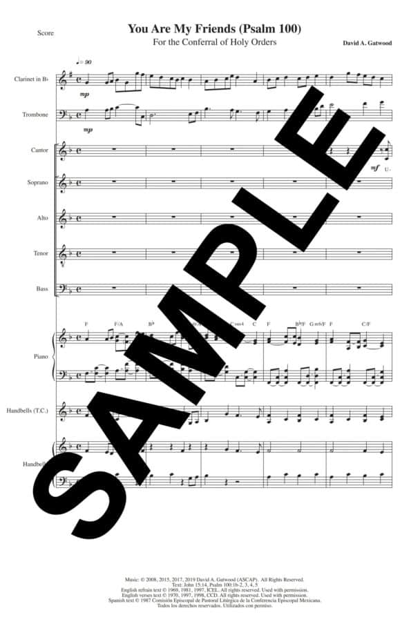 You Are My Friends Psalm 100 Sample Score scaled