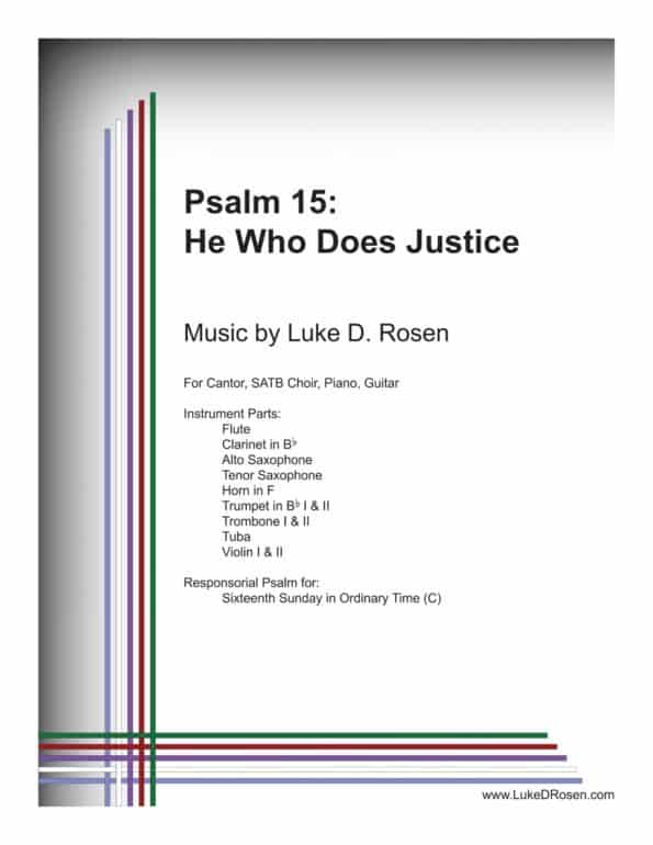 Psalm 15 He Who Does Justice ROSEN scaled