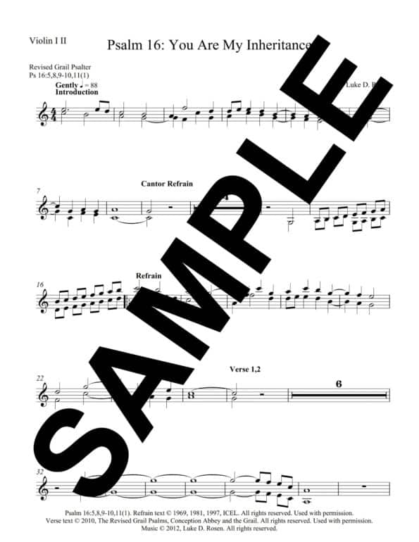 Psalm 16 You Are My Inheritance Rosen Sample Musicians Parts 10 scaled