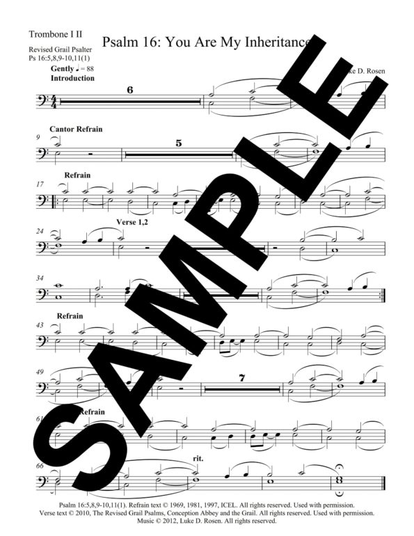 Psalm 16 You Are My Inheritance Rosen Sample Musicians Parts 8 scaled