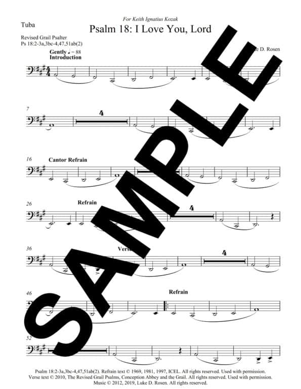 Psalm 18 I Love You Lord Rosen Sample Musicians Parts 9 scaled