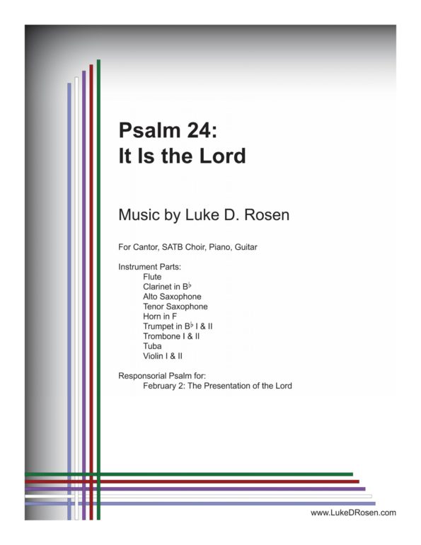 Psalm 24 It Is the Lord ROSEN scaled