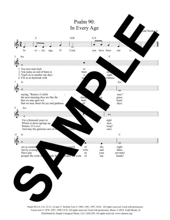 Psalm 90 In Every Age Mesler Sample Lead Sheet scaled