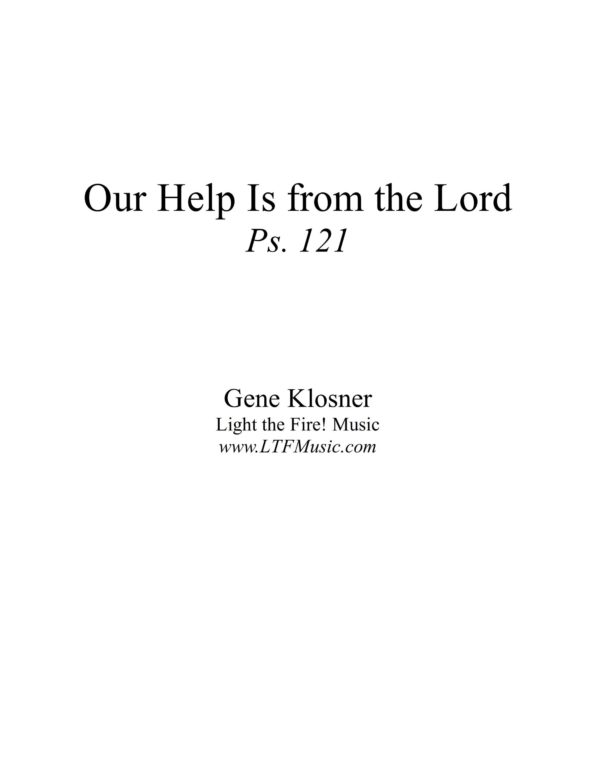 Our Help Is from the Lord LdShtSATB CompletePDF Sample scaled