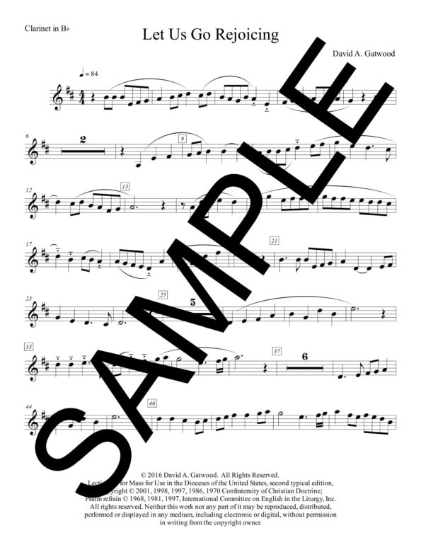 Psalm 122 Let Us Go Rejoicing Gatwood Sample Clarinet in Bb scaled