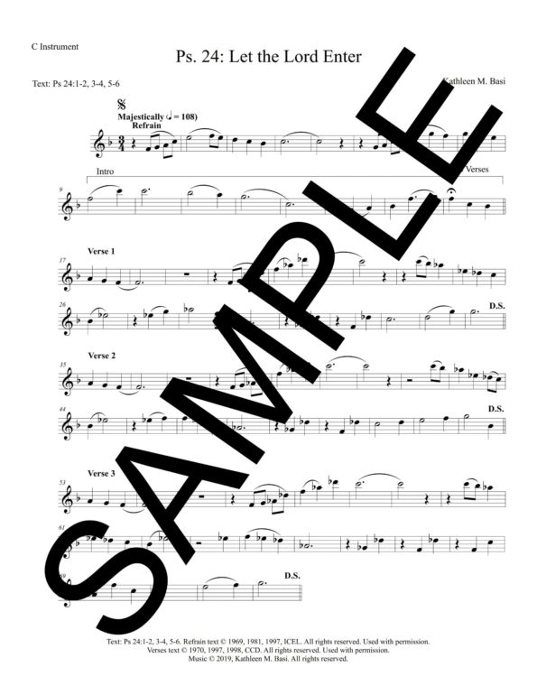 Psalm 24 Let the Lord Enter Basi Sample C Instrument scaled