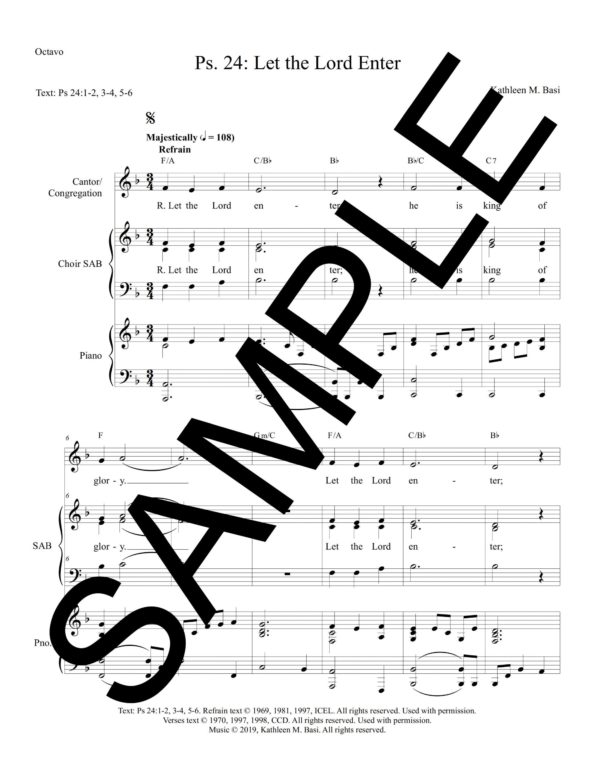 Psalm 24 Let the Lord Enter Basi Sample Octavo scaled