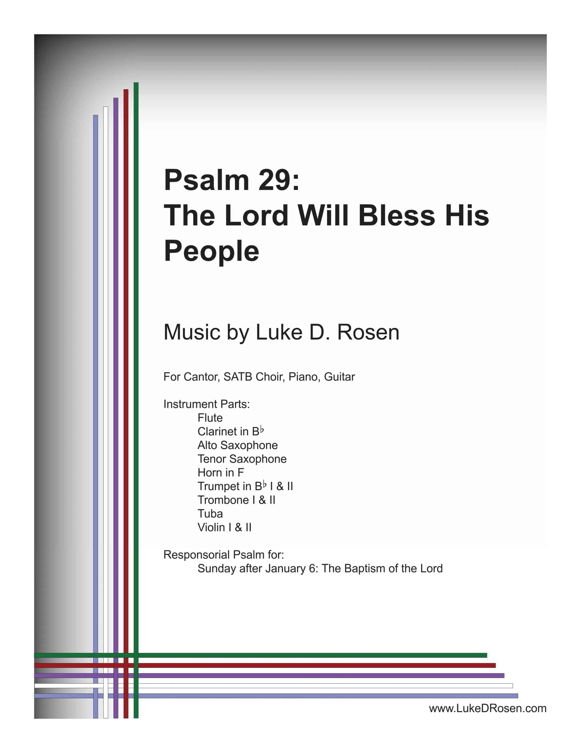 Psalm 29 – The Lord Will Bless His People (Rosen)