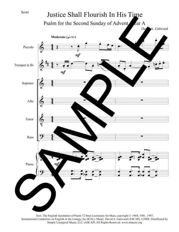 Psalm 72 Justice Shall Flourish in His Time Gatwood Sample Score scaled