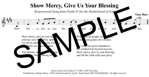 5 Mary Mother of God Ps 67 Show Mercy Give Us Your Blessing Sample Assembly scaled