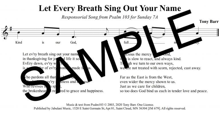 7A Ps 103 Let Every Breath Sing Out Your Name - Sample Assembly
