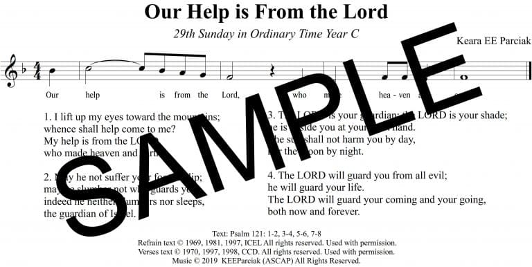 Psalm 121 - Our Help is From the Lord (Parciak)-Sample Assembly