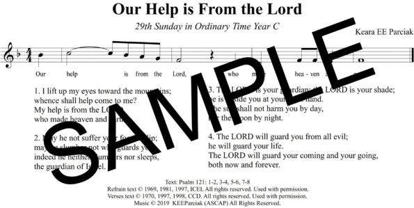 Psalm 121 Our Help is From the Lord Parciak Sample Assembly scaled