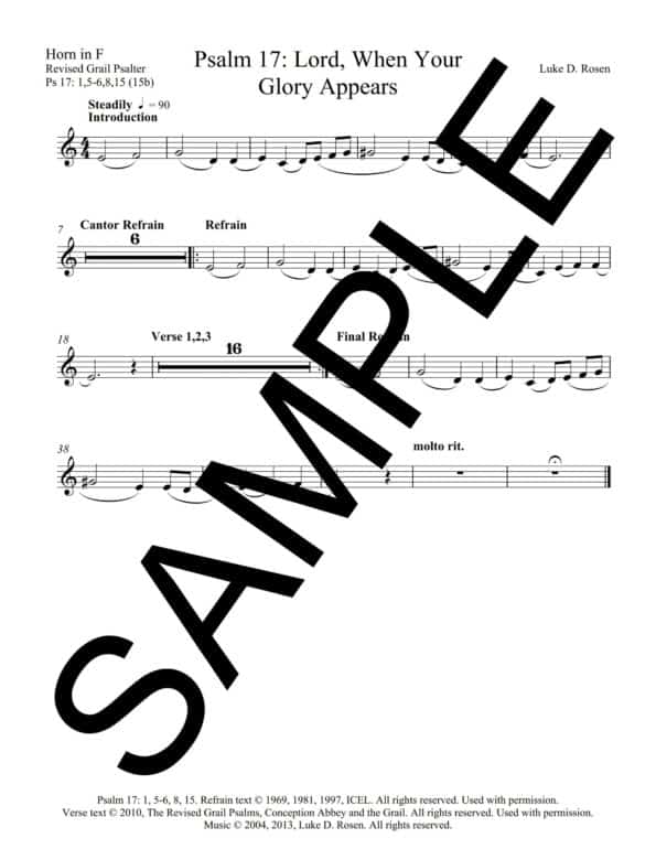 Psalm 17 Lord When Your Glory Appears ROSEN Sample Musicians Parts 7 scaled