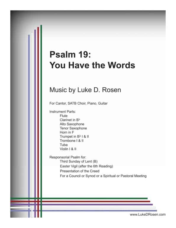 Psalm 19 You Have the Words ROSEN Sample Musicians Parts 1 scaled