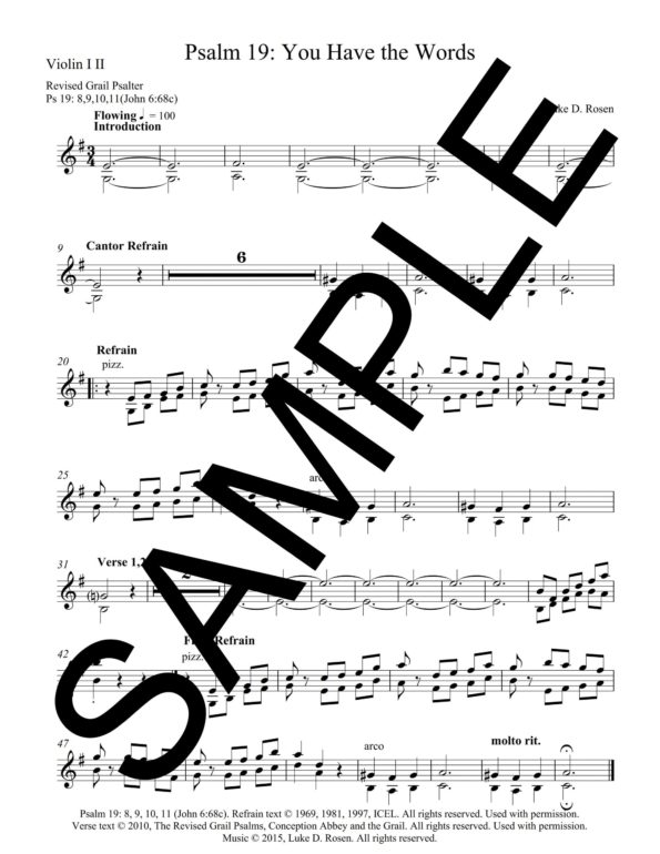 Psalm 19 You Have the Words ROSEN Sample Musicians Parts 11 scaled