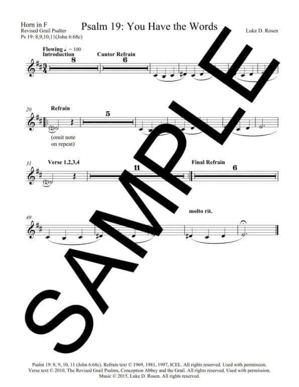 Psalm 19 You Have the Words ROSEN Sample Musicians Parts 7 scaled