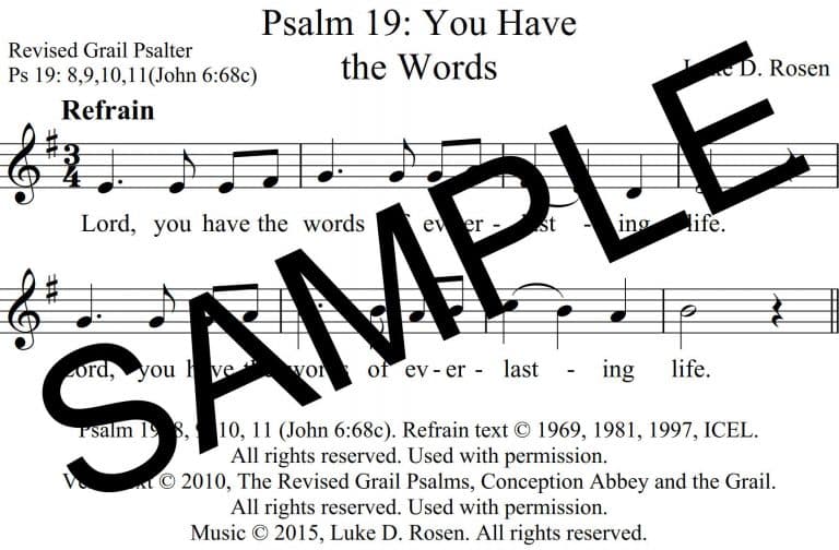Psalm 19-You Have the Words (Rosen)-Sample Assembly