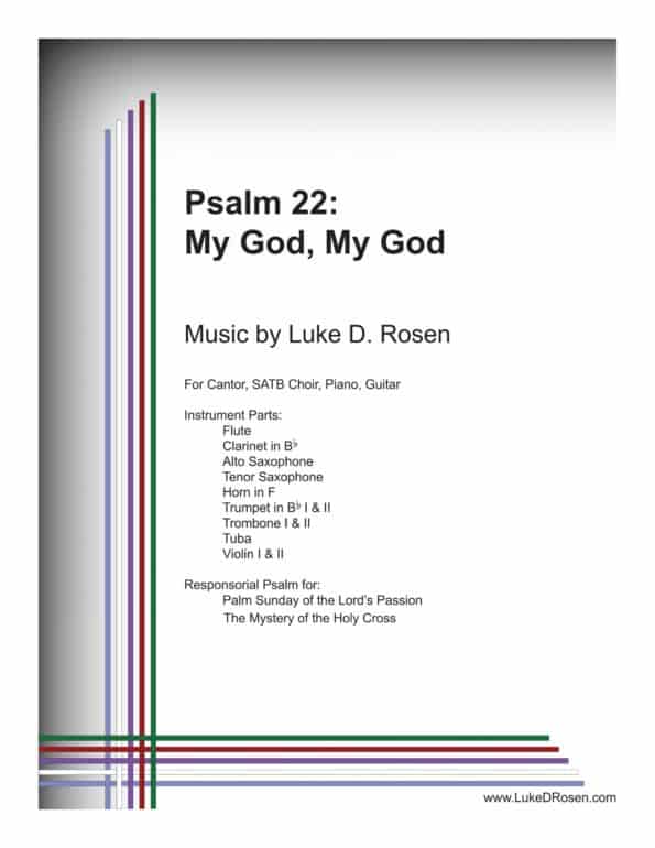 Psalm 22 My God My God ROSEN Sample Musicians Parts scaled