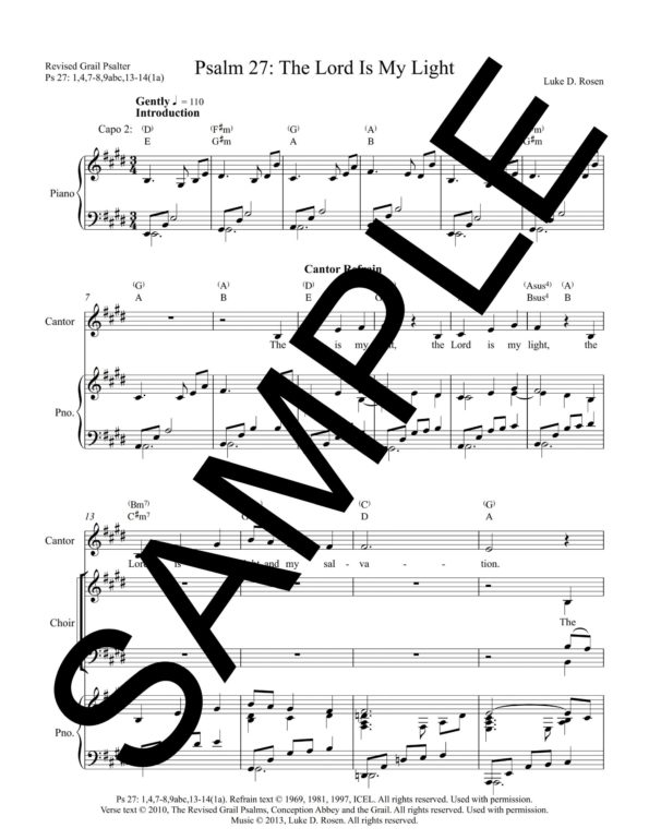 Psalm 27 The Lord Is My Light ROSEN Sample Musicians Parts 1 scaled