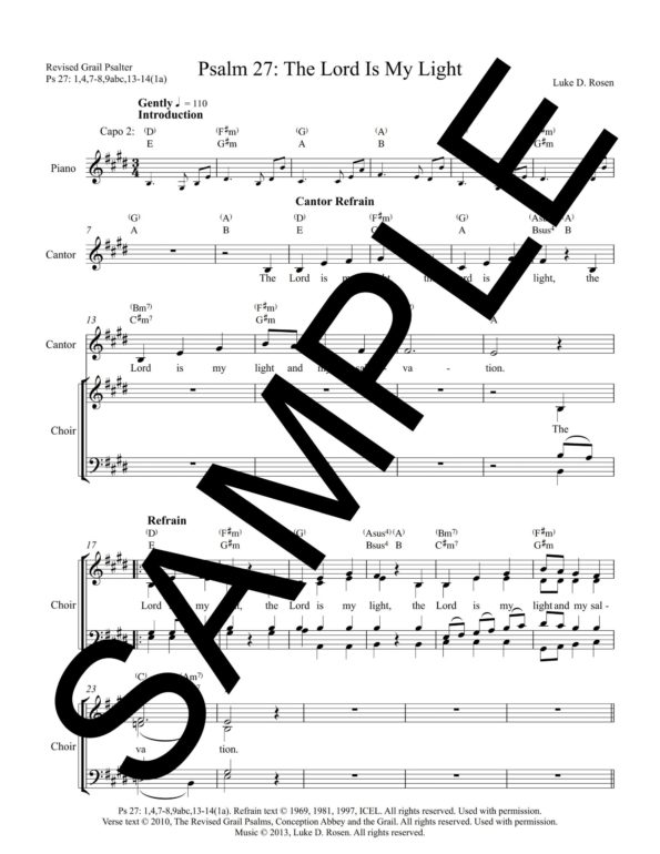 Psalm 27 The Lord Is My Light ROSEN Sample Musicians Parts 2 scaled