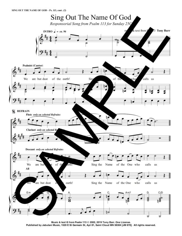 25C Ps 113 Sing Out The Name Of God jm 670 Sample Complete PDF 1 scaled