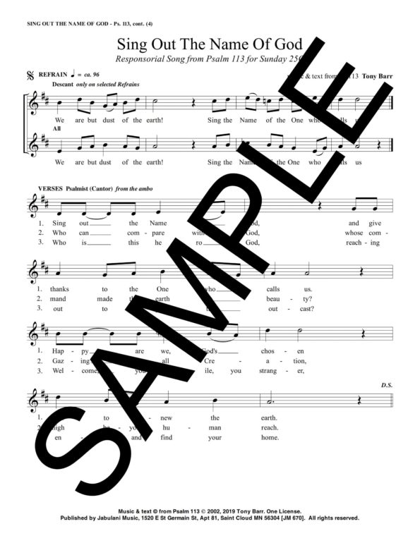 25C Ps 113 Sing Out The Name Of God jm 670 Sample Complete PDF 2 scaled