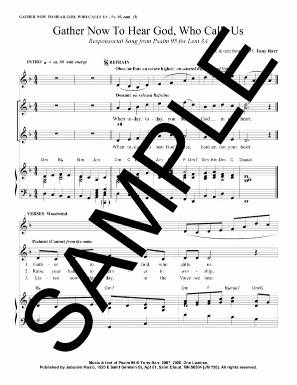 3A Ps 95 Gather Now To Hear God Who Calls Us jm 762Sample Complete PDF 2