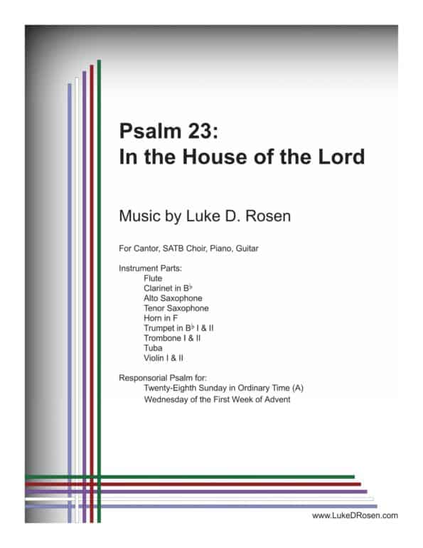 Psalm 23 In the House of the Lord ROSEN scaled