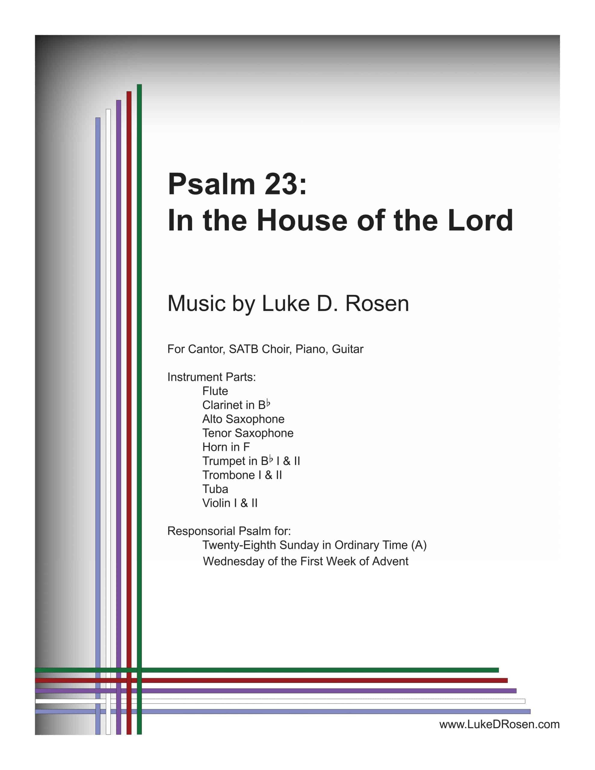Psalm 23 – In the House of the Lord (Rosen)