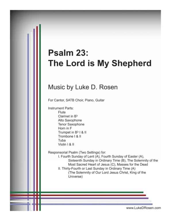 Psalm 23 The Lord is My Shepherd ROSEN Sample Complete PDF scaled