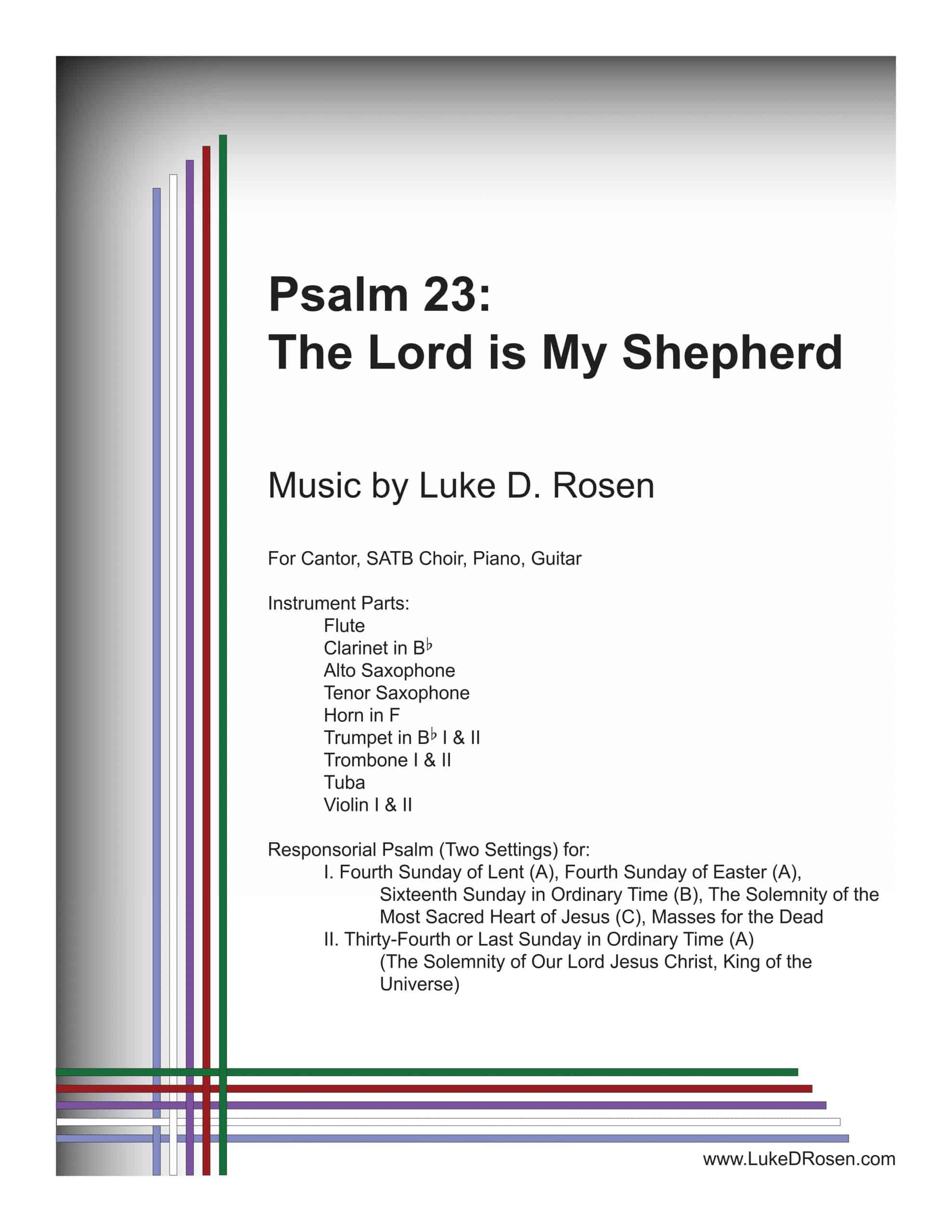 Psalm 23 – The Lord is My Shepherd (Rosen)