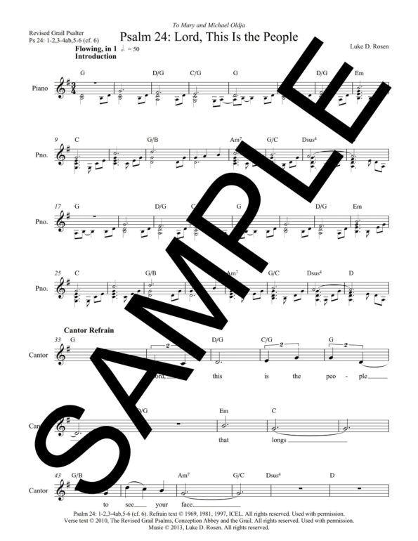 Psalm 24 Lord This Is the People ROSEN Sample Complete PDF 2 scaled