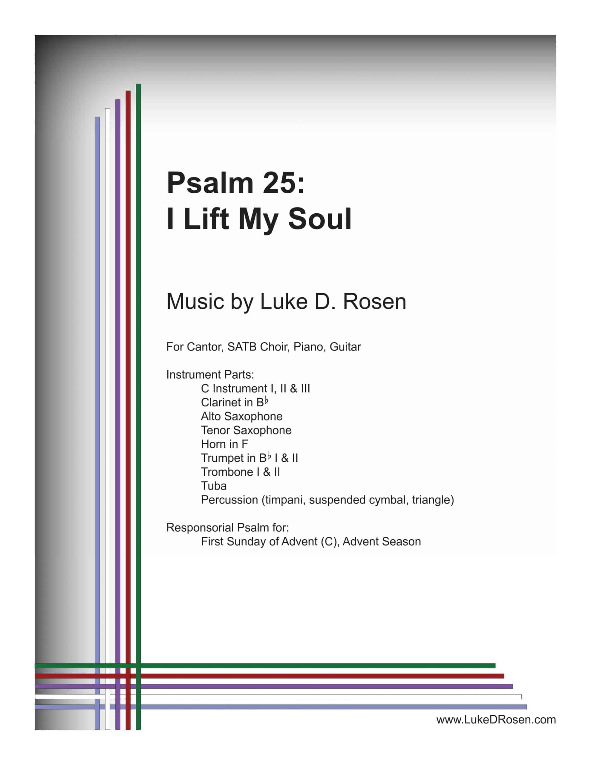 Psalm 25 – I Lift My Soul (Rosen)